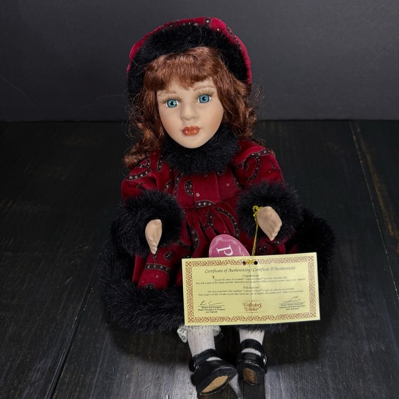 Collectors Choice PAIGE Windup Musical Porcelain Doll DanDee - Picture 3 of 16